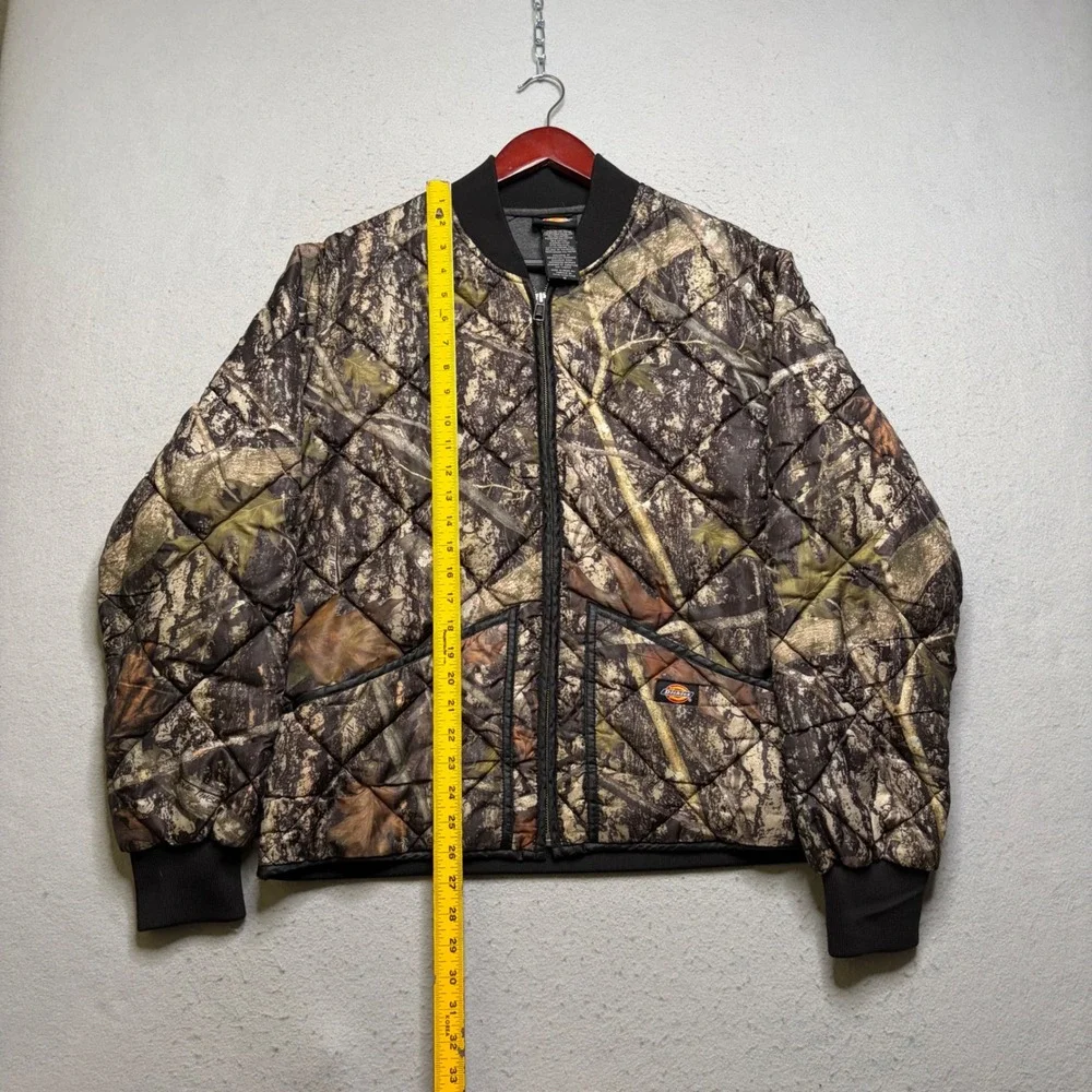 Dickies Quilted Bomber Jacket Mens M Camo TrueTimber Conceal Workwear Y2K